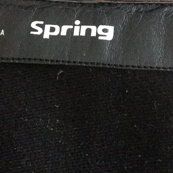 Spring black knee high wedge boots size 6.5 - Picture 13 of 14